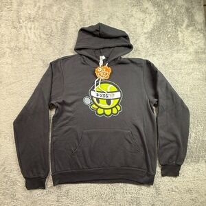 Tennis Ball Tako Pullover Hoodie Sumofish NEW Mens L Black Sweatshirt Fleece